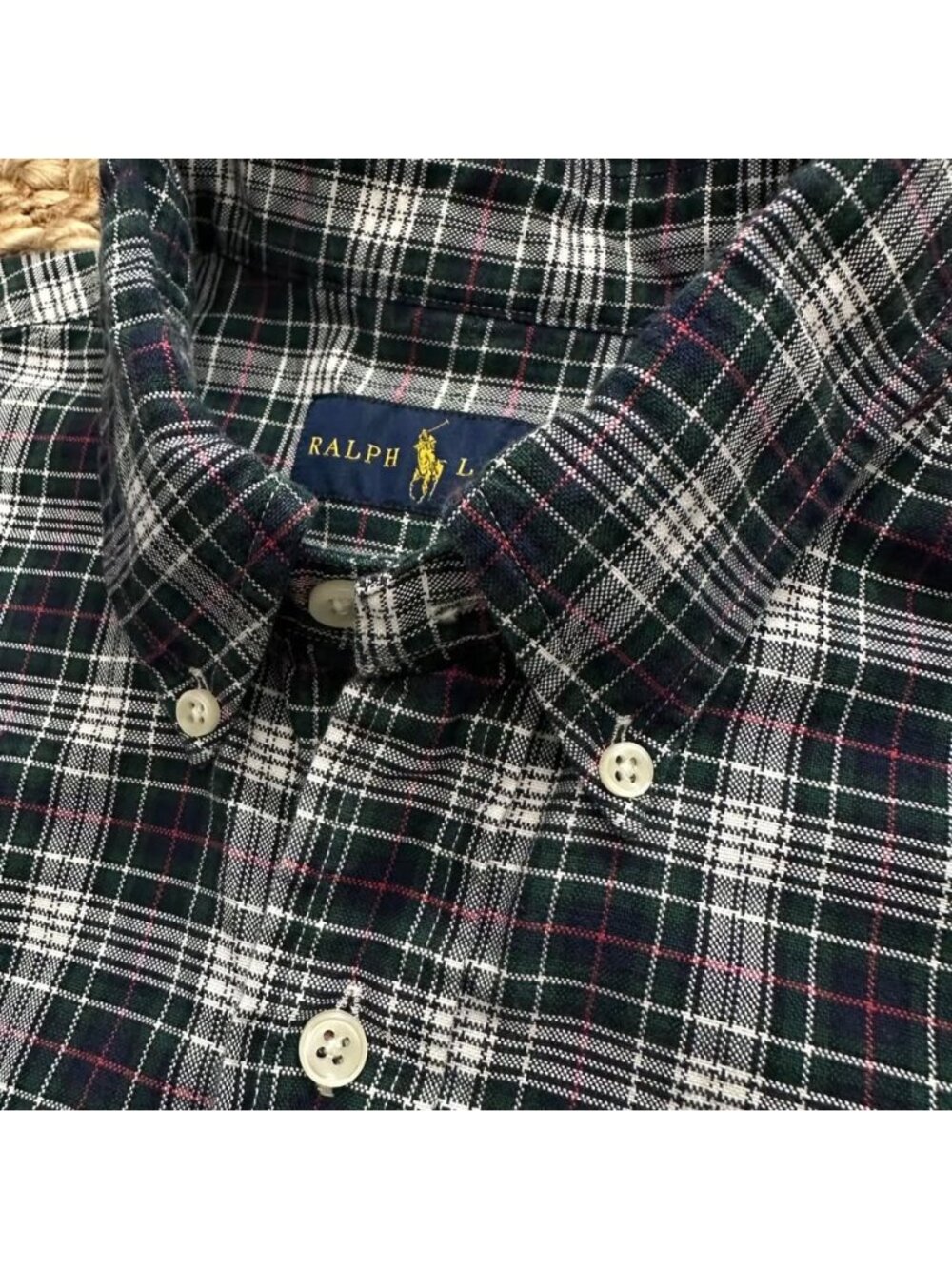 Polo Ralph Lauren Mens Large Navy Blue Oxford Dress Shirt Pony Logo Preppy Class